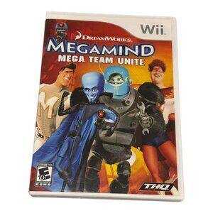 Megamind Mega Team Unite Nintendo Wii Video Game Complete THQ DreamWorks Kids Ac
